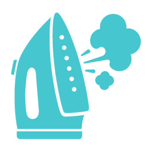 Steam ironing vertical iron icon
